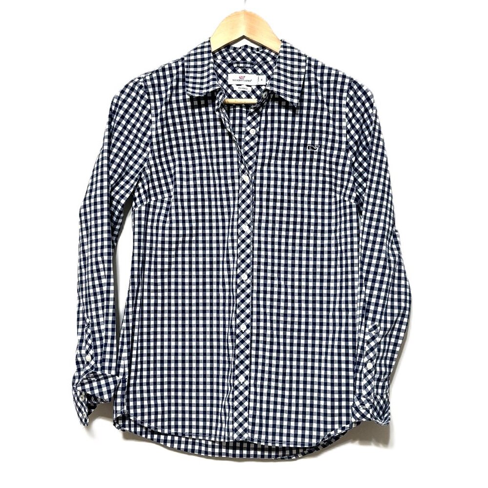 Vineyard Vines Classic Plaid Long Sleeve, Size 6